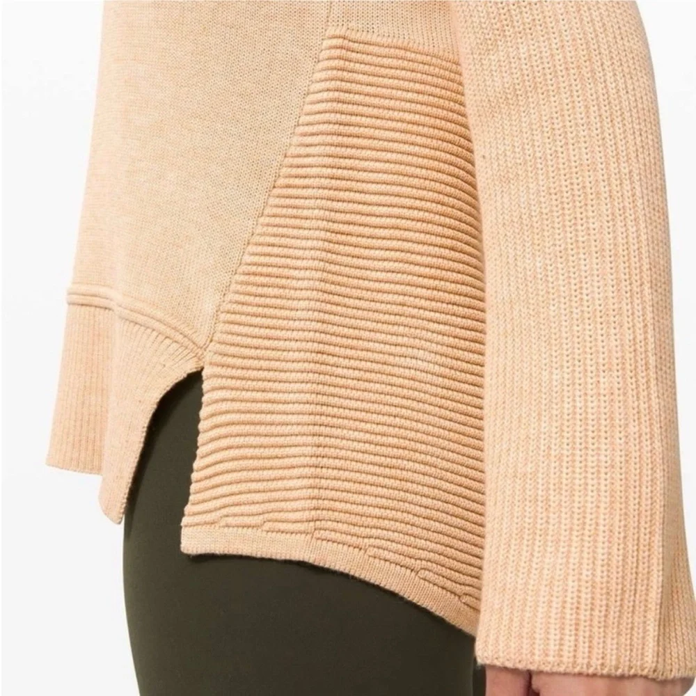 Lululemon Total Ellipse Sweater in Heathered Ivory Peach